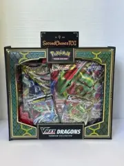 Pokemon TCG Sword & Shield - Vmax Dragons Premium Collection Box - New
