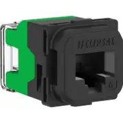 Clipsal Iconic 40RJ45SMA6C-BK - RJ45 Socket Cat 6 Mechanism Black
