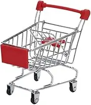HEALSOPTHY Mini Shopping Carts Storage Container for Creative Design for Desk Organization and Playtime Fun