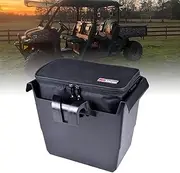Goldfire Defender Center Underseat Storage Box Bin + Universal UTV Removable Portable Ice Chest Cooler Groceries Bag with Straps For Can Am Defender/Defender Max 2016+ Accessories(Part#715003446)