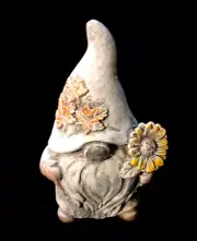 Latex gnome mold plaster cement casting elf concrete rubber mould 5"H x 3.5"W