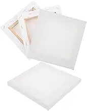 DOITOOL 4pcs Canvas Painting Boards Panels for Oil DIY Drawing Canvas for Artists Students Craft Projects Smooth Edges for Safe Use