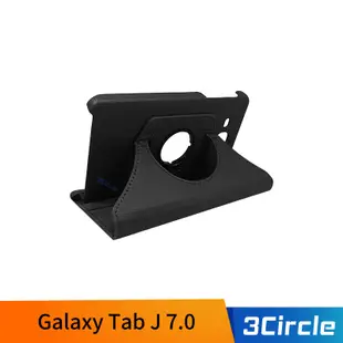 SAMSUNG 三星 Galaxy Tab J 7.0荔枝紋旋轉皮套-黑 保護套 可立式皮套