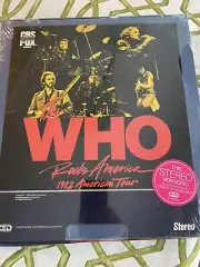 The Who Rocks America 1982 American Tour Concert Videodisc Fox/CBS Video Rare