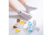 5 Pairs Kids Cartoon Print Socks Fox
