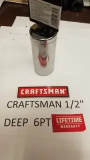 CRAFTSMAN 1/2" 6PT SAE DEEP REPLACEMENT SOCKET