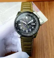 Citizen Promaster Nighthawk Black Dial BJ7138-04E Leather Men's Watch