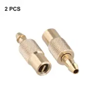 2pcs Tire Inflator Valve Connector Car Tyre Chuck Copper Accessory Bore hose