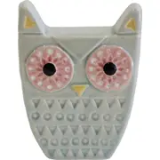 LVD Quirky Owl Ivory Decorative Sculpture Tabletop Home/Lounge Indoor Decor