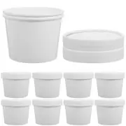 10 Sets Travel Coffee Mug Porridge Cups Soup Bowls with Lids Appetizer
