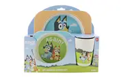 Bluey 3 Piece Bamboo Mealtime Set