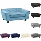 Dog Cat Puppy Pet Furniture Couch Sofa Bed 72x45x30 cm Plush Grey/Brown vidaXL