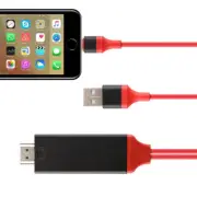 2M HDMI Cable AV Adapter Phone Video to TV for iPad iPhone 14 13 12 11 X 6 7 8