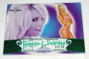 2010 Benchwarmer Signature BRITTANY HERRERA #13 Green Auto/10 HUSTLER Lingerie