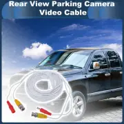 Car Reverse Rear View Parking Camera Video Cable BNC+DC 10M White