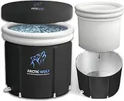 Arctic Wolf Recovery - Cold Plunge Tub, 2024 Premium Cold Water Therapy Tub for Recovery, Wellness, Athletes. Polar Plunge Ice Bath Bathtub, Outdoor Foldable Inflatable Portable Ice Bath Tub