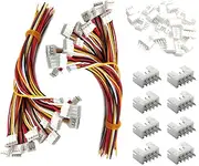 HUAZIZ Pack of 100 (50 Pairs 2.0 mm JST PH Connector, JST PH 4 Pin Male and Female Connector with 150 mm Cable, for LED Lamp Strip, RC Toy Battery, Compatible with JST PH