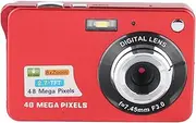 4K Digital Camera, 48MP 2.7 Inch LCD Portable Point and Shoot Digital Camera with Anti Shake, 8X Zoom for Photography and Video and YouTube Vlogging Red