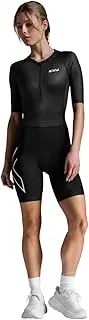 [2XU] Women's Core Sleeved Trisuit - One Piece Triathlon Suit for Cycling, Swimming and Running