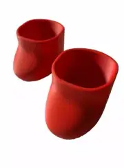 3D PLA “Red Enclosed” Shoes to fit 14" Cabbage Patch Dolls & My Child Dolls