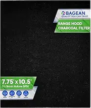 Range Hood Charcoal Filter 7.75” x 10.5” - Fits Broan and Nutone BP58 For 43000 Series Range Hoods - Broan Range Hood Filter Replacement - Carbon Stove Vent Fan Filters Removes Kitchen Odors (1-Pack)