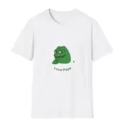 Crypto Meme Pepe Coin Frog Unisex Softstyle T-Shirt Short Sleeve, Size S - 5XL