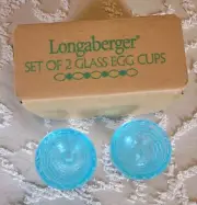 Longaberger Egg Cups New In Box Blue