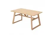 Foret Dining Table Rectangle Modern Home Kitchen Cafe Wood Metal 120x70cm
