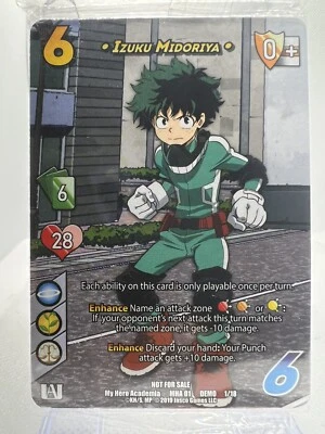 Universus My Hero Academia Deck Sealed Izuku Midoriya New MHA 01 Demo 1/18
