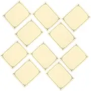 Minkissy Certificate Inner Paper 10pcs Blank Diploma Certificate Edges Portable Size