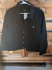Empyre Marley Washed Black Denim Jacket Women's Medium NWT