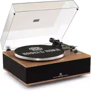 Bluetooth Vinyl Record Player with Built-in Speakers & Preamp