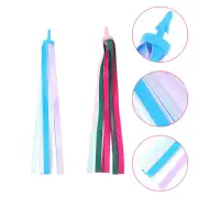 2 Pairs Bike Pedals Scooter Streamers Ribbon Girls Pink Travel