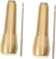 ARTSEWPLY 2Pcs Sewing Awls for Leather Repair Compact DIY Craft Tools for Shoes Tents Backpacks Lightweight Needles for Easy Use