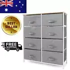 Chest of Drawers Storage Cabinet Tower Dresser Tallboy Drawer Grey