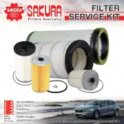 Sakura Oil Air Fuel Filter Service Kit for Isuzu FYH77 FYJ77 FYX77 9.8L TD