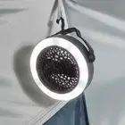 Portable Camping Fan LED Light Tent Lantern W/ Hook Remote Outdoor