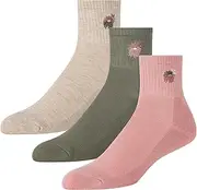 [TED BAKER] Women's 3 Pack High Quarter Crew Socks