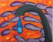 Original Urban Art Painting On Canvas Wall Decor Cryptic Drip