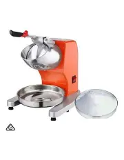 [SOGA] Commercial Ice Shaver Electric Stainless Steel Ice Crusher in Orange