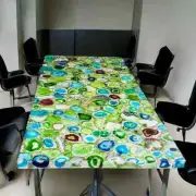 Green Agate Table kitchen Slab, Agate Coffee/Kitchen/Living Room Table Top Decor