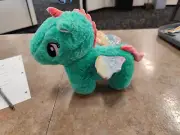 Torquise Stuff Animal Plush Unicorn with Wings Toy