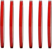 6 Rolls Graphic Art Thin Tape Self-Adhesive Artist Tape Grid Dry Erase Tape 72 Yard/Roll Whiteboard Gridding Tape Grid Marking Tapes Desktop Positioning Crossed Tape (Red, Width：3mm)
