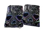 LOT 2- LUV BETSEY JOHNSON COLOR SKULL DOD 35x66 100% COTTON BEACH POOL TOWELS