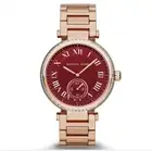 MICHAEL KORS Skylar Rose Gold + Crystal Women’s Watch MK6086 NEW