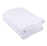 2x LUXURY EXTRA LARGE BATH SHEET 100% COTTON 5 STAR HOTEL TOWELS WHITE 90x186CM