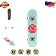 Youth-Friendly 31" Mint Popsicle Skateboard - 9-Ply Deck and ABEC 5 Bearings