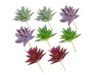 8pcs Large Aloe Succulent Simulation Flower Heads for DIY Craft Artificial Green Plants
