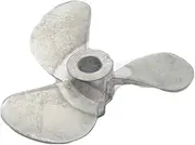 Jodriva 1PC Right Left Hand 4mm Shaft 3-Blades Metal Propeller Submerged Prop 28mm 32mm 36mm 40mm 44mm 48mm RC Boat Marine Tug Bait Outboard Motor Propeller(D28mm Left Hand)