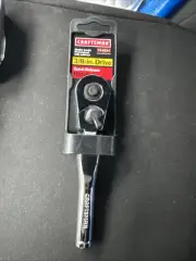 Sears Craftsman USA Nos 3/8” Drive Stubby Flex Head Ratchet 44834 Full Polish